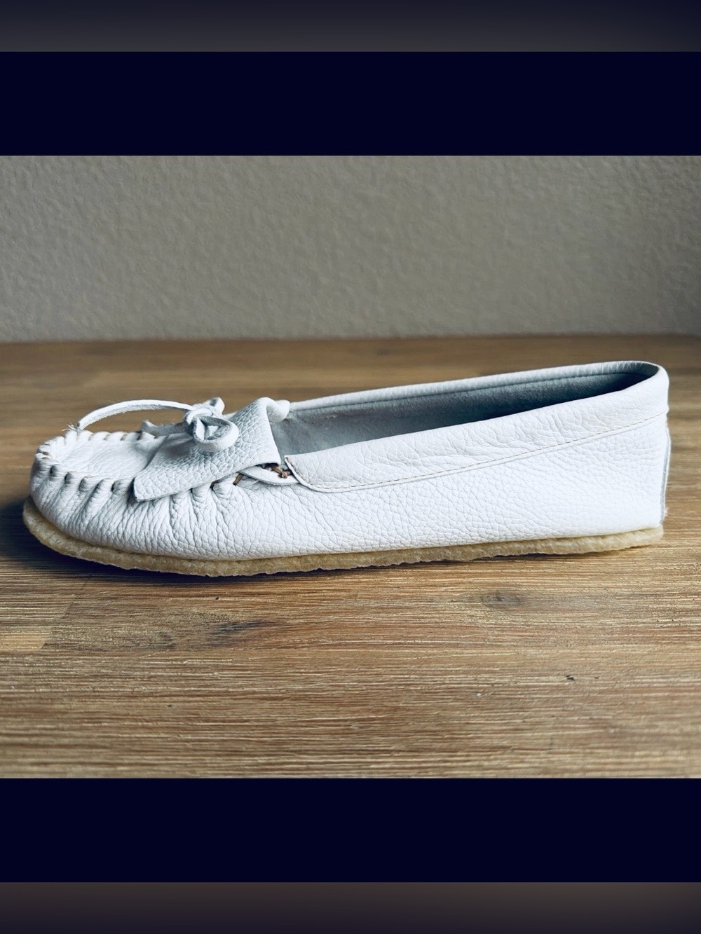 J Crew Soft Unlined Leather Loafer Moccasins Loafers Ivory White Women’s Size 9 - Picture 2 of 11